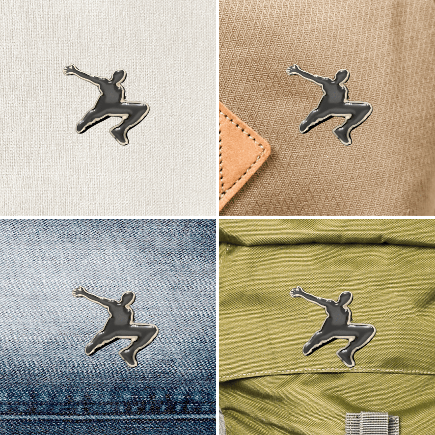 BLACK Lapel Pin - David Belle